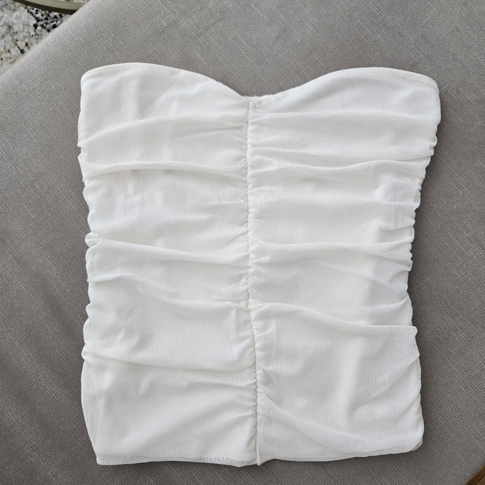 NAKD White mesh tube top